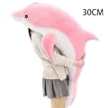 Pikkukuva 3 / 5: Delfiini Pehmolelu Tyyny - Pehmeä ja Mukava Täytetty Eläin Joululahja Lapsille Vaaleanpunainen Pink 30CM