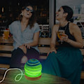 Miniatyrbilde 8 av 8: RGB 16-farget Planet Glasskule Nattlampe, Dimbar USB Astronomisk Lampe med Fjernkontroll (8cm) Parent