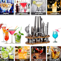 Miniatyrbillede 2 af 5: Bartender Sæt - Det perfekte hjemme bartender sæt og martini shaker for den perfekte bartenderoplevelse - Sjov gave