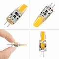 Miniatyrbillede 2 af 5: 10 stk. G4 LED Pærer 6W Pærer Varm Hvid Dæmpbar COB Pin Base AC/DC 12V