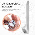 Miniatyrbilde 5 av 5: Armbånd bøye stangsett, 10 stk rustfritt stål armbåndemne DIY armbåndemne mansjett, metallgravering