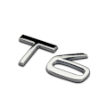 Pikkukuva 4 / 5: 3D Metallinen Hopeinen Logo Awd T5 T6 -embleemitarra Volvo Awd T5 T6 -malleille