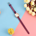Miniatyrbillede 5 af 7: Moderigtigt dame quartz armbåndsur analogt PU armbåndsur (lilla) 0.1