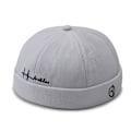 Miniatyrbilde 1 av 9: Bomulls Docker Cap Hat HVIT WHITE