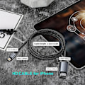 Miniatyrbillede 4 af 5: Lightning til HDMI Adapterkabel, HDMI Kabel til iPhone til TV Kompatibel med iPhone & YouTube til TV Output med 1080P HD Display 4 meter, Grå