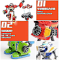 Miniatyrbillede 5 af 5: Deformeret Robot Bil Legetøj Action Figur Model Børnelegetøj Julegaver - Blaze Monster Machines Anime {hh} 1