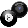 Pikkukuva 3 / 5: Magic 8-Ball, Salaperäinen 8-Ball Retro -versio, ennustuspallo kelluvalla sisuksella