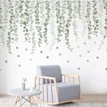 Miniatyrbilde 3 av 5: Hengende Vines String of Pearls Vine Blader Veggklistremerker, Avtakbare