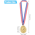 Miniatyrbilde 2 av 5: 12 medaljer (gull), metallmedalje med gravert trofé-mønster