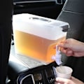 Miniatyrbillede 2 af 4: Drikkedispenser med tap 3,5L Vandbeholder, til køleskab, Saftdispenser Køleskabs Koldtvandskande Lav te Plastik Saftdispenser