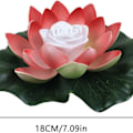 Miniatyrbillede 5 af 5: Kunstig flydende åkande lotus pool lys LED flydende lotus åkande til T