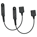 Miniatyrbillede 2 af 8: 2 stk. Walkie Talkie Audio Kabel Adapter Headset Adapter til UV-9R Plus K Port 2 Pin Headset{hh} 0.2