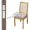 Miniatyrbilde 3 av 5: 6 stk. Spisestoltrekk Vanntett PU-skinn, Svart Svart{HH} black