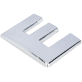 Miniatyrbillede 3 af 4: 3D Metal Emblem Bogstav E Sticker - Forkromet Zinklegering Bil Symbol Emblem Mærkat
