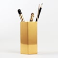 Miniatyrbild 3 av 6: Guld Hexagonal Pennhållare Ornament Kontorsmaterial Organizer Skrivbord