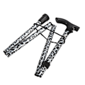 Miniatyrbillede 1 af 8: Foldbar vandrestav i aluminiumslegering, ergonomisk, udtrækkelig, 5 niveauer, foldbar vandrestav til ældre og handicappede