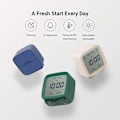 Miniatyrbillede 4 af 4: Qingping Smart Bluetooth Digitalt Vækkeur med Flere Alarmer, Batteridrevet Lille Vækkeur med Temperatur- og Fugtighedsvisning til Soveværelset