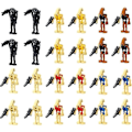 Miniatyrbillede 1 af 5: 24 stk. Star Wars Battle Droids Byggeklodser Mini Minifigurer Legetøj Gaver null ingen{HH}
