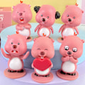 Pikkukuva 5 / 11: Pink Ruby Pieni Majava Blind Box Söpö Lelu Nukke Auto Kakku Koristeet Gachapon Nukkekone Doraemon - Boxed (whole set price)