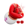 Miniatyrbillede 2 af 4: Intimia Red Lips Suge Vibrator
