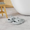 Miniatyrbillede 2 af 3: Haj Slides til mænd og kvinder Cloud Slippers Sommer Nyhed Åben Tå Slide Sandaler Anti-Slip Strand Pool Brusebad Sko med grey