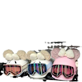 Pikkukuva 6 / 11: Hiihtokypärän lisävarusteet kissankorvat hiihtokeskus hiihto lämmin koristelu kypärän lisävarusteet Shirley Rose -keksit Duffy-karhutarrat Festive Strawberry Bear