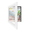 Miniatyrbild 1 av 4: My Little Davinci Träram för Bilder 20 Ark Konstverk - Barnkonst Displayram Utmärkt Vit white