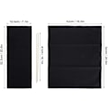 Miniatyrbild 2 av 8: 994338 Canvas Stolsöverdrag, 1 Set Regissörsstol Canvas Ersättningssits Tyg Heminredning Möbeltillbehör (Svart) Black