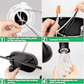 Miniatyrbilde 5 av 5: Baderomsbelysning, 3-lys svart servantlampe, globus ikke inkludert vintage vegglampe belysning, moderne vegglampe servantlamper,