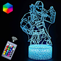 Miniatyrbillede 1 af 7: Fornite Battleroyale Natlamper 3D Stemningseffekt LED Ni