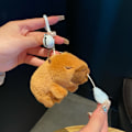 Pikkukuva 1 / 11: Kapibara Kupla Nukke Purista Hauska Nukke Pehmolelu Kapibara Riipus Vinkuva Opiskelijalahja 1 small runny nose capybara