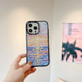 Miniatyrbillede 2 af 2: CASETiFY Compact iPhone 16 Pro Max Cover [1,2 m. 2X Militær Standard Faldbeskyttelse/Slank/Letvægt] - Frosted Sunset - Klar Sort