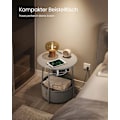 Miniatyrbillede 3 af 9: Rootz sidebord med stofkurv - Spånpladestål - Polyester - Opbevaringsløsning - 45 cm x 50 cm - 39,6 cm x 18,2 cm - 4,4 kg