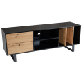 Miniatyrbillede 1 af 7: Rootz Modern TV Underskab - Underholdningscenter - Mediekonsol - Eg-indretning - Rummelig opbevaring - 150 cm x 55 cm x 40 cm