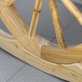 Pikkukuva 4 / 6: Rootz Rustic keinutuoli - Puutarhatuoli - Wagon Wheel Design - Säänkestävä - Kuusi - Luonnollinen - 68 x 88 x 92 cm