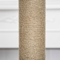 Miniatyrbillede 10 af 11: Rootz Cat Tree Kradsestolpe - Grå - Konstrueret træ, jute, plys - 26,38 cm x 15,16 cm x 44,88 cm