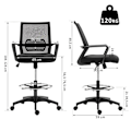 Miniatyrbillede 3 af 5: Rootz High -Back Office Stol - Ergonomisk drejestol - Højdejusterbar stol - Åndbar net - 64L x 59W x 104-124h cm