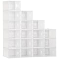 Miniatyrbillede 6 af 7: Rootz Modular Shoe Storage Boxes - Skoskabe - Gennemsigtige arrangører - Holdbar plast - 25L x 35W x 19H cm