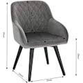 Miniatyrbillede 3 af 9: Rootz sæt med 2 børnestole - Børnesæder - Småbørnsstole - Ergonomisk design - Holdbar fløjl - Let at rengøre - 37,5 cm x 55 cm x 38 cm