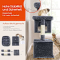 Miniatyrbild 5 av 5: Rootz Cat Tree Scratching Post - Cat Tower - Large Cat Platform - Safe & Su tble - 68 x 48 x 101 cm