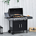 Miniatyrbillede 3 af 9: Rootz BBQ Grillvogn med 7 brændere og multifunktionsskab - Sort - Metal - 53,14 cm x 19,68 cm x 39,37 cm