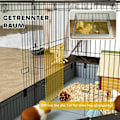 Miniatyrbillede 5 af 10: Rootz 2 -i -1 Dwarf Hamster Cage - Small Animal Cage - Kæledyrskabeling - Vandtæt stof - 121 cm x 61 cm x 61 cm