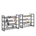 Miniatyrbillede 6 af 9: Rootz Skostativ med 8 niveauer - Sæt med 2 stabelbare 4-lags skoopslag - Metal skoopbevaring med justerbare mesh hylder - Sort