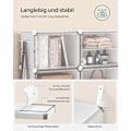 Miniatyrbild 4 av 9: Rootz White 12 Cube Storage Organizer - Garderobsorganisator - Cube Organizer - ABS Plastic Connector - PP Plast Board - Stålram - 32cm x 83cm x 187cm