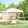 Pikkukuva 2 / 7: Rootz Folding Gazebo - Folding Pavilion - Folding Tent - Party Tent - Steel White - 2.4x2.4m