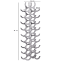 Pikkukuva 2 / 3: Rootz Design -viiniteline - Pulloteline - Viiniteline 27 pullolle - Alumiini - Hopea