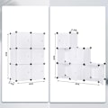 Miniatyrbillede 8 af 8: Rootz Garderobe - Skab - Opbevaringsenhed - Tøjorganisering - Reolsystem - Skab - Hvid - 96x30x96cm