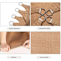 Miniatyrbillede 4 af 8: Rootz Premium HDPE Sun Sail - Skyggesejl - Privacy Screen - UV-beskyttelse - Rivefast - Nem installation - 4m x 4m