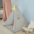 Miniatyrbillede 1 af 6: Rootz Børn Legetelt Legehus Børn Tipi Tipi med Gulvmåtte