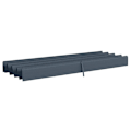 Miniatyrbillede 7 af 8: Rootz erstatningstag - Pergola tag - Solskærmsdæksel - Udtrækbart - Havepavillon - Nem montering - Polyester - Grå - 286cm x 245cm x 16cm